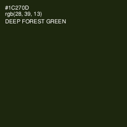 #1C270D - Deep Forest Green Color Image